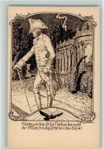 Der alte Fritz - Jugendbund AK Nr. 1 - sign Stassen Adel Friedrich der Große Künstlerkarte