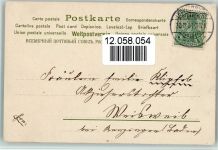 Neujahr - Kind auf einem Efeublatt Metamorphose 1901 Künstlerkarte