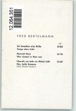 Polydor - Fred Bertelmann keine AK Schlagersänger