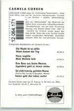 Carmela Corren keine AK Schlagersänger