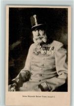 in Uniform mit seinen Orden Kaiser Franz Josef I.