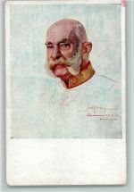 Portrait Kaiser Franz Josef I. Künstlerkarte