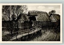 Pfahldorf aus der Steinzeit 1971 AK Völkerkunde Urvolk