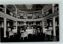 Schiff New York , Hall 2. Klasse - Foto AK Hamburg-Amerika-Linie Dampfer New York