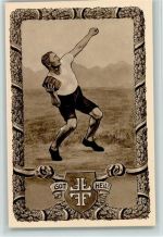 Steinstossen - Gut Heil - Schwarz-weiß-rot Girlande Leichtathletik
