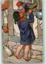 Künstler Hessenkarte Nr. 4 - Der Kuss Beithan, E. 1914