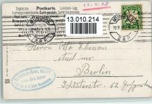 Schlittenfahrt "Bahn frei" Quidenus, F. 1908 Künstlerkarte