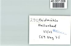 26419 W2948 Heidmühle , Kr Friesl FOTO KEINE AK Hallenbad