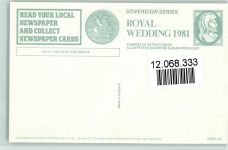 No 21 - Seating The Bride - Royal Wedding 1981 AK Prinz Charles u. Diana