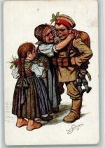 Schwarzwaldtrachten Nr. 11 , Kinder in Uniform WK I AK Beithan, E.