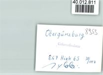 87634 W8953 Obergünzburg FOTO KEINE AK