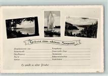 59846 W5768 Langscheid , Sorpesee - Sorpesee Segelschiff 3-Bildaufnahme