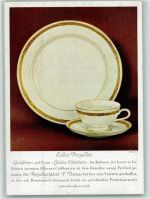Thomas - Goldfries auf Julika Elfenbein 1954 AK Porzellan