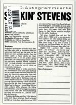 Shakin Stevens - Autogrammkarte der B. keine AK Rock / Pop