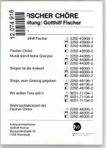 Fischer Chöre - Gotthilf Fischer Musiker