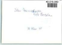 W2850 Bremerhaven Rode-Porzellan Porzellan FOTO KEINE AK