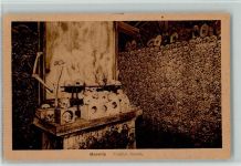 Marville, viele Totenschädel in der Kammer , Friedhof Inneres - Makaber 1916 AK Skelett