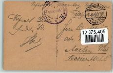 Marville, viele Totenschädel in der Kammer , Friedhof Inneres - Makaber 1916 AK Skelett