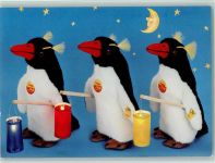 Nr. 674 Pinguine mit Laternen Steiff