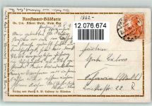 Nr. 210 - Gemälde von Welti, Mein See - Berge Kunstwart Postkarte Künstlerkarte