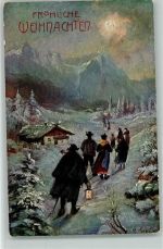 Erika Nr. 4088 - Kirchgang in den Bergen - Weihnachten Schönian, A.