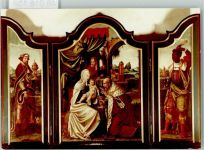 40472 W4030 Ratingen FOTO KEINE AK Altar mit drei BIldern