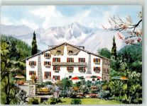 11013 Courmayeur Künstlerkarte Albergo la Pigna