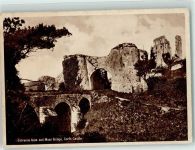 Corfe - Corfe Castle Eingangsbrücke Grabenbrücke Schloß