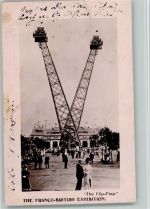 London The Franco British Exhibition - Karussel Flip-flap 1908 AK Jahrmarkt