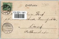 Trachten - Weintrauben, Spruch 1901 AK Hebel Joh. P.