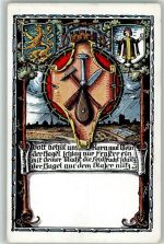Schöne AK Glas Ausstellung - Handwerker-Wappen Glasbläser