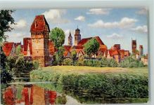 W8804 Dinkelsbühl Blick von Osten , gute Erhaltung Marschall, V. 1963 Künstlerkarte
