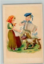 Seemann und seine Braut Ziehharmonika