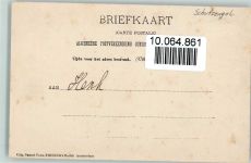 Zwei Kinder am Berghang, Engel steht schützend dahinter ca 1900 AK Schutzengel