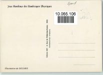 Jeux Mondiaux des Handicapes Phsiques 1970 Sonderstempel und Sonderbriefmarke - Speewerfen Leichtathletik