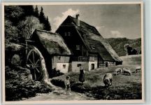 Mühle im Schwarzwald Moralt, W. Künstlerkarte