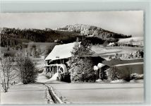 Winterlandschaft Foto AK Schwarzwaldmühle