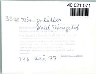 38154 W3308 Königslutter am Elm FOTO KEINE AK Hotel Königshof