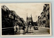 W5600 Barmen am Neuenweg , Straßenbahn Foto 1931 AK Schwebebahn