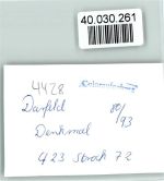 48720 W4428 Darfeld FOTO KEINE AK Denkmal