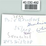79777 W7899 Birkendorf , Schwarzw FOTO KEINE AK Sonnenhof