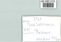 W6478 Bad Salzhausen Postamt Postamt FOTO KEINE AK