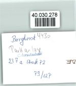 48565 W4430 Borghorst , Westf FOTO KEINE AK Parkanlage Blick zur Kath. Kirche