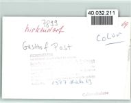 79777 W7899 Birkendorf , Schwarzw FOTO KEINE AK Gasthof Post