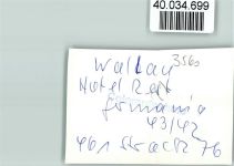 35216 W3560 Wallau , Lahn FOTO KEINE AK Hotel Restaurant Germania Innenaufnahme