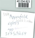 34593 W3589 Appenfeld FOTO KEINE AK Haus Waldfrieden