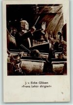 J.v. Eicke-Gläsen dirigiert Foto AK Dirigent