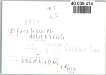 97725 W8731 Elfershausen , Unterfr FOTO KEINE AK Hotel Ulrich Innenaufnahme Cocktail Bar