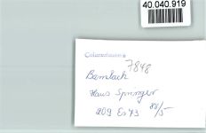 79415 W7848 Bamlach FOTO KEINE AK Haus Springer