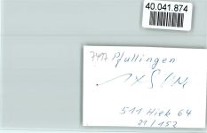 72793 W7417 Pfullingen FOTO KEINE AK